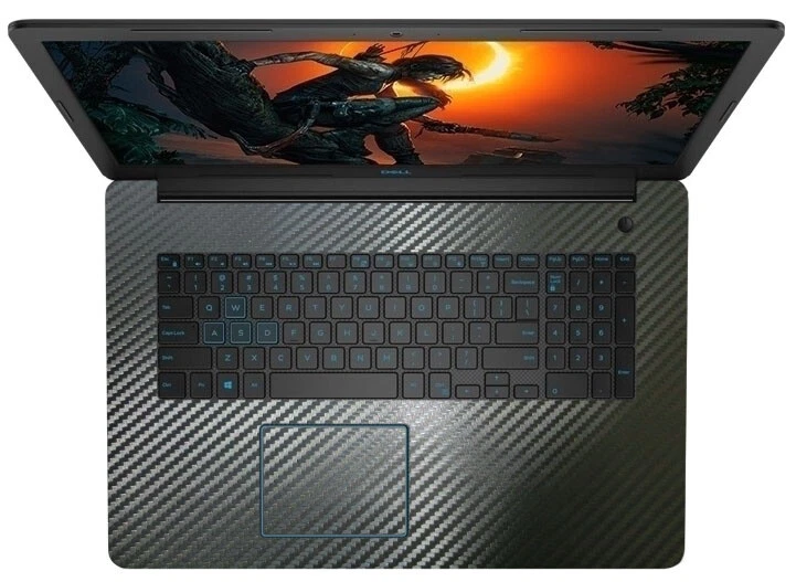 2-pack Black Palmrest Vinyl Sticker for Dell Inspiron 17-3000 17-5000 series - Image 1 of 1