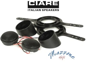 CIARE CT190 COPPIA TWEETER A CUPOLA IN SETA 20mm MAGNETE IN NEODIMIO AUTO 89DB - Imagen 1 de 5