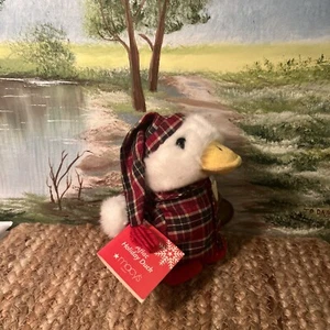 AFLAC DUCK HOLIDAY 2007 MACY'S 6" PLUSH PAJAMAS & LIGHT UP CANDLE W/Tag - Work - Picture 1 of 8