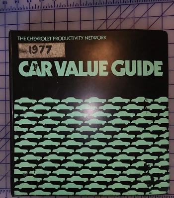 Chevrolet Car Value Guide 1978 concesionario de ventas álbum libro de datos manual Camaro Foto 1 de 4