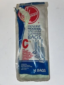 Genuine HOOVER C Type Vacuum Cleaner Bags Lightweight Upright 3 Bags - Picture 1 of 2