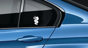 4 Adesivi per Alfa Romeo Biscione fiancata auto decal Sticker 12Cm/8Cm Bianco - Imagen 1 de 1