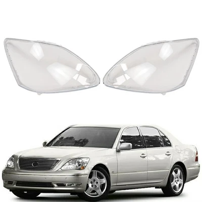 A Pair Front Headlight Lens Headlamp Cover Left & Right For Lexus LS430 2004-06 - Image 1 of 4
