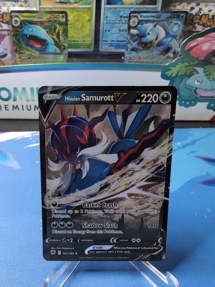 Hisuian Samurott V 101/189 Swsh10: Astral Radiance Holo - NM - Image 1 of 2