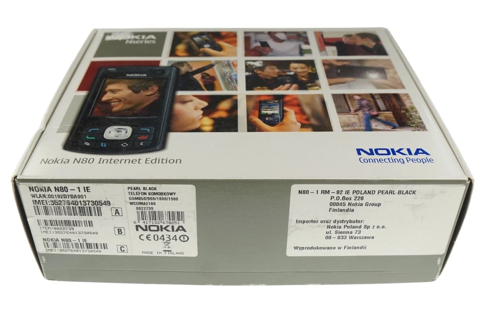 100 % NEU & ORIGINAL NOKIA N80 INTERNET EDITION RM-92 SCHWARZ KOMPLETT - Bild 1 von 4