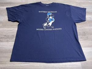 Vintage Eastern Michigan University T-Shirt Model United Nations Student Org XL - Bild 1 von 7