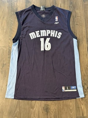 MEMPHIS GRIZZLIES Pau GASOL BASKETBALL JERSEY #16-SIZE L NBA Reebok - Image 1 of 4
