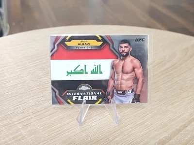 2024 TOPPS CHROME UFC #IFL-1 AMIR ALBAZI INTERNATIONAL FLAIR INSERT CARD! - Image 1 of 2