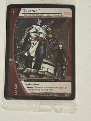 Thanos, Courting Death Extended Art EA LE - VS System MTU-155 Marvel Team Up - Image 1 of 3