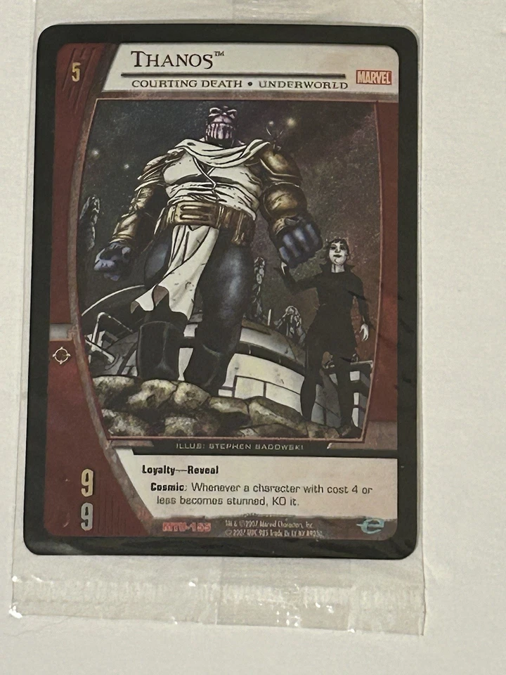 Thanos, Courting Death Extended Art EA LE - VS System MTU-155 Marvel Team Up - Image 1 of 3