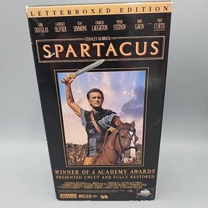 Spartacus VHS 2 Tape Set Letterboxed Edition Kirk Douglas by Stanley Kubrick - Picture 1 of 9