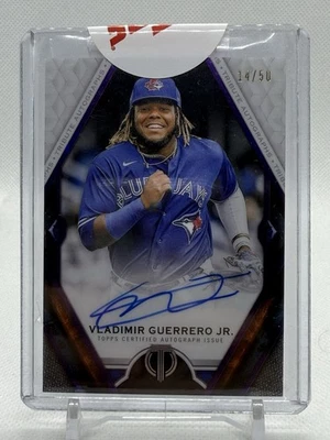 VLADIMIR GUERRERO JR 2021 Topps Tribute 💎 Purple Auto /50 SP 💎 JAYS - Image 1 of 3