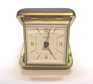 Antica sveglia orologio pieghevole Veglia, carica a molla, 2 jewels, anni 50 - Picture 1 of 18