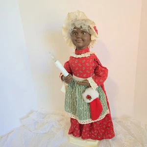Vintage Telco Motionettes Mrs Claus Christmas Holiday Light Up Figure 24" - Picture 1 of 12