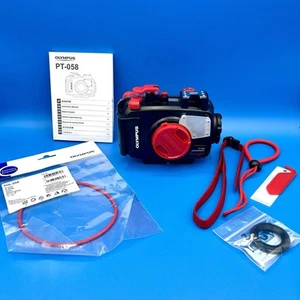 Estuche impermeable Olympus PT-058 para accesorios de cámara submarina TG-5 *COMPLETO* - Imagen 1 de 16