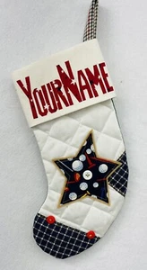 MINI STOCKING. GOLF STAR. Aunt Joys Personalized Christmas Stockings. - Picture 1 of 4