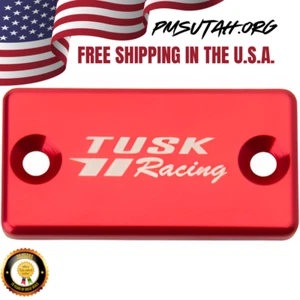 Tusk Brake Reservoir Cover 2002-2009, 12-2013, 15-2023 Suzuki RM85 RM 85 Red Cap - Picture 1 of 3
