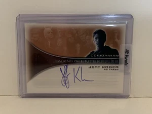 Star Trek Enterprise Season 1 AA7 Jeff Kober als Traeg Autogrammkarte - Bild 1 von 3