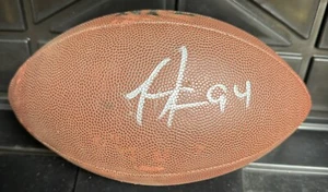 Tyson Jackson Lsu, Kansas City Chiefs, Falcons signiert NFL Wilson Football - Bild 1 von 3