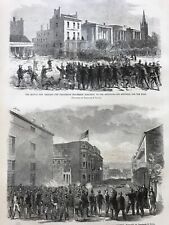 Views Of The Riot On New Orleans. 1866.  Wood Engraving.