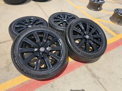 21" Lexus LX570 Toyota Land Cruiser OEM 74341 negro llantas neumáticos Foto 1 de 4