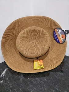 Sloggers® Women's Braided Sun Hat Dark Brown Medium size 442DB01 - Picture 1 of 5