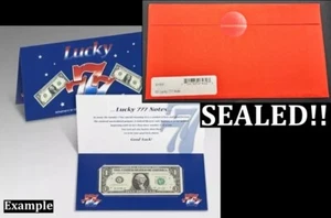 1x SEALED $1 Lucky 777 Note - US Bureau Printing Engraving Treasury Red Envelope - Picture 1 of 6