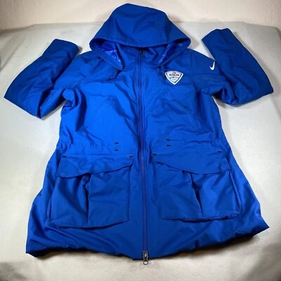 Abrigo de invierno NIKE SOCHI 2014 Olimpiadas para mujer azul con capucha talla XL Foto 1 de 4