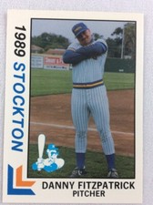 1989 Stockton Ports-California League-BEST Baseball Card-Danny Fitzpatrick