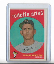 RODOLFO ARIAS 1959 TOPPS BASEBALL CARD #537- CORNERS (DS2)