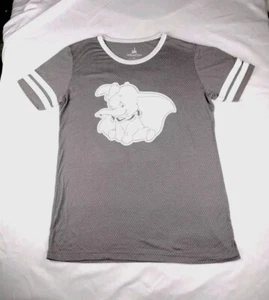 Women's Disney Parks Dumbo Shirt XL Jersey Style Top Gray Short Sleeves - Picture 1 of 12