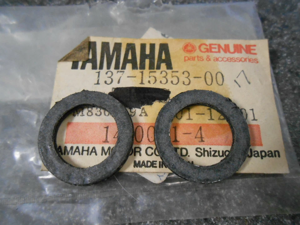 Nuevo de Lote Antiguo Juntas de Tapón de Drenaje Yamaha 69 AS2 69 70 AT1 72 73 AT2 137-15353-00 Cantidad 2 Foto 1 de 1