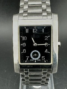Fendi 040-7000G-223 Unisex Tank-Style Black Dial St. Steel 27mm Quartz Watch - Picture 1 of 14