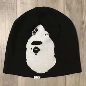 [Mint] BAPE MILO APE HEAD beanie knit cap Black A Bathing Ape NIGO From JAPAN JP - Picture 1 of 7