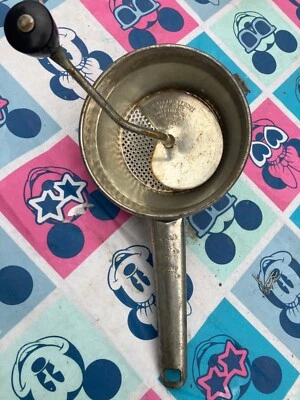 Vintage Foley Food Mill Metal Handle & Black Knob Pat. 2051095 - 5 1/4” Wide - Image 1 of 2