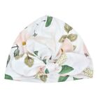 Cute Newborn Baby Girl Toddler Floral Print Knotted Turban Skull Cap Beanie Hat