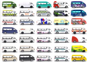 Majorette TOYOTA Hiace Van [Confezione Sciolta] *** Scegli Colore *** - Foto 1 di 22