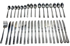 Vintage Pfaltzgraff Stainless Steel Silverware Set Dining LOT Various Spoons - Picture 1 of 21