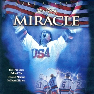 Disney Miracle 2004 PG movie, new DVD, Kurt Russell, hockey 1980 Winter Olympics - Image 1 of 4