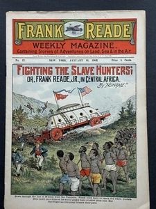 FRANK READE WEEKLY #12 FRANK TOUSEY SF DIME NOVEL 1903 LUIS P SENARENS NO NAME - Picture 1 of 3