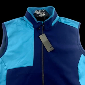Greyson Golf Iroquois Full Zip Performance Stretch Vest Jacket XL Blue $195 - Picture 1 of 9