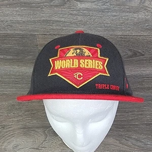 Cappello uomo NCAA College World Series aderente taglia XL berretto grigio rosso flexfit - Foto 1 di 10