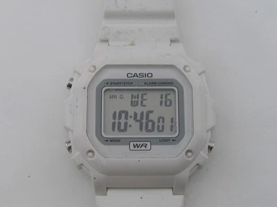 Reloj Digital Casio WR Alarma Cronógrafo Blanco 3224 F-108WHC Foto 1 de 4