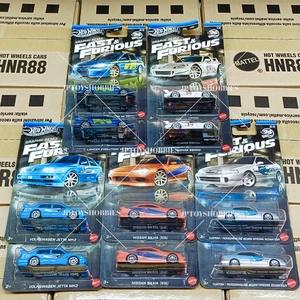 Hot Wheels Fast & Furious Theme Assorted Graphic Remix Mix Set of 10 - Picture 1 of 8