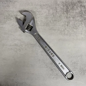 Wizard Vintage 12" Adjustable Wrench  H2404 Made In USA - Picture 1 of 8