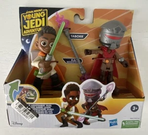 Star Wars Young Jedi Adventures Kai And Taborr Action Figures Pop Up Lightsaber - Picture 1 of 4