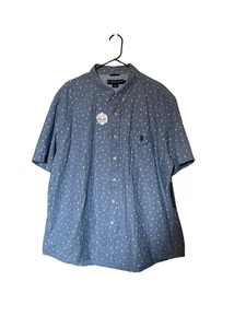 Neu U.S. Polo Assn. Herren hellblau weiß Palmen Anker Webhemd 3XL - Bild 1 von 9