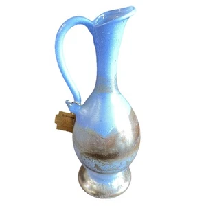Neker Glass Vase Hand Blown Art Glass Israel Fine Delicate collectible - Picture 1 of 10
