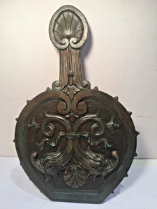 ANTIQUE BLACK FOREST ITALIAN FRENCH WOOD CARVED BELLOWS- FRONT PANEL WALL PLAQUE - Picture 1 of 4