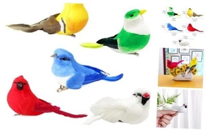 Artificial Birds Fake Birds Christmas Tree Ornaments Foam Realistic Feather - Picture 1 of 7